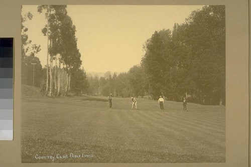 Country Club Golf Links [Claremont Country Club - golfers on golf course]