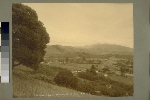 Panoramic View [of] Mission Peak and Valley