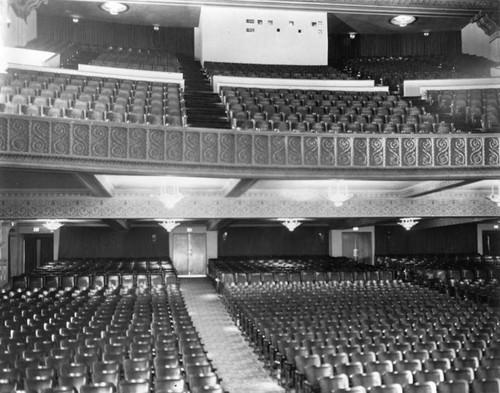 Interior seating in Uptown Theatre