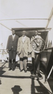 King Yeta III, with his Ngambela (Prime Minister) Munatutu and his secretary Suu on his side