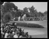 "Portola Festival" float in the Tournament of Roses Parade, Pasadena, 1930