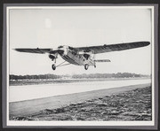 Charles Lindbergh taking off from Grand Central Air Terminal