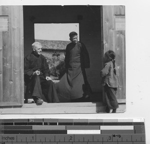 Fr. MacRae and catechists at Rongxian, China, 1931