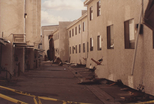 Northridge area housing, damaged by earthquake, 1994