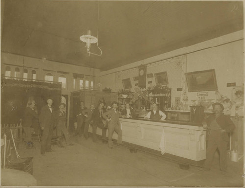 Interior of unknown saloon