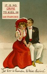 It is no crime to kiss, in San Francisco