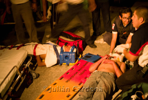 Injured man, Juárez, 2008
