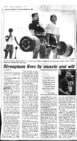 Strongman lives by muscle and will