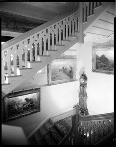 Staircase, Doheny Mansion, Chester Place, Los Angeles, Calif., 1933