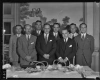 Junior Chamber of Commerce members at a meeting probably at the Biltmore, Los Angeles, 1934