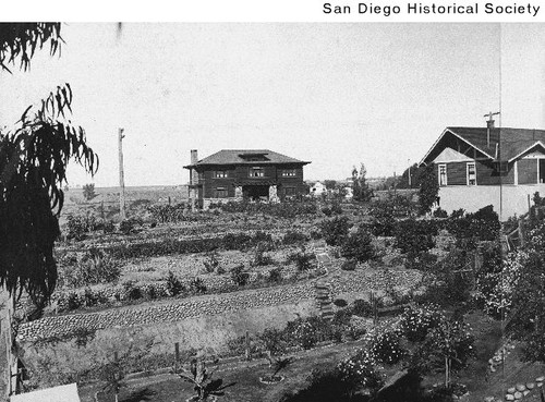 View of yard and home of William F. Vogt