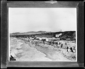Santa Monica Bath House on Santa Monica Beach, ca.1884