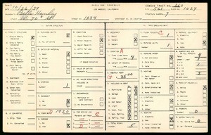 WPA household census for 1234 WEST 70TH STREET, Los Angeles County