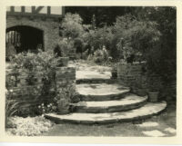 Dr. Edward Bodman residence, garden terrace, San Marino, 1930