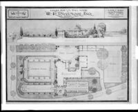 Garden plan for the W. R. Dunsmore residence, Los Angeles, 1924