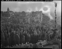 The Alhambra, view from the Palacio de Generalife, Granada, Spain, 1929