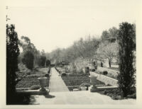 Harvey Mudd residence, terraced gardens, Beverly Hills, 1933