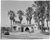 Ruth Jenkins Sandwiches, street view, Santa Ana, 1932