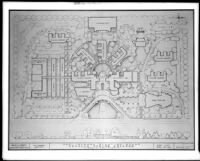 Preliminary planting study, Visalia Junior College, Visalia, 1940