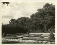 William Dickinson residence, garden, Hope Ranch, 1937