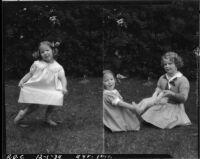 Double portrait of Rosita Dee Cornell and Gloria Weil, California, 1934