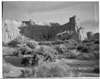 Scenic desert cliffs in Red Rock Canyon State Park, California, 1924