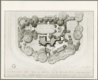 Plot plan for a garden for the Mr. & Mrs. Lloyd S. Whaley residence, Long Beach, 1949