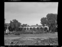 Former plaza at the Mission San Juan Capistrano, San Juan Capistrano, 1920