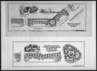 Study of development for Santa Monica Boulevard Parkway, Beverly Hills, 1930