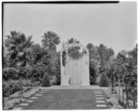 Henry H. Clock residence, rose garden with arbor, Long Beach, 1935