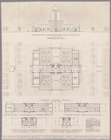 Study of administration building for the Twin Falls Bruneau Project, Harriman, Idaho, between 1924 and 1933