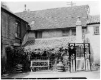 Small garden on a porch, Cambridge, England, 1929