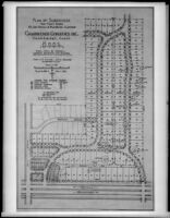 Plan of subdivision for Cambridge Corners, Inc., Claremont, 1930