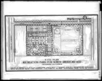 Site plan, recreation park for North American aid, Inglewood, 1946