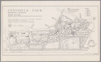 Site plan for Centinela Park, Inglewood, 1945