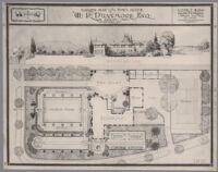 Garden plan for the W. R. Dunsmore residence, Los Angeles, 1924