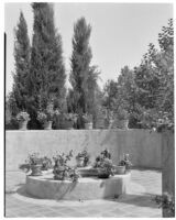 W. R. Dunsmore residence, view of terrace , Los Angeles, 1930
