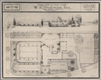 Garden plan for the W. R. Dunsmore residence, Los Angeles, 1924