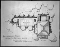 Landscape plan for Sumner Spaulding residence