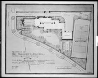 Preliminary plan, Mrs. Margaret C. Proctor residence, Los Angeles, 1924