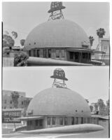 Brown Derby Restaurant, 2 views, Los Angeles, 1932