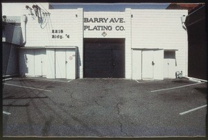 Industrial and commercial buildings along Barry Avenue, Los Angeles, 2002