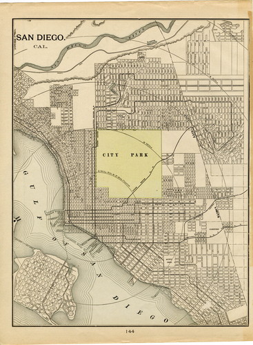 San Diego, Calif. City Map, c. 1900