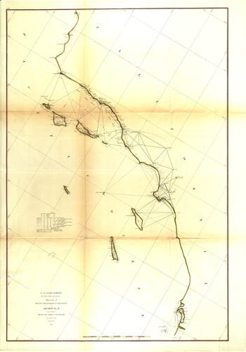 U. S. Coast Survey / Benjamin Pierce superintendent ; sketch J. showing the progress of the survey in section no. x (lower sheet) from San Diego to Pt. Sal