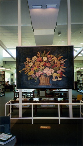 Image of the 1938 Canasta de Flores mural by Alfredo Ramos Martinez at the Coronado Library, 2004