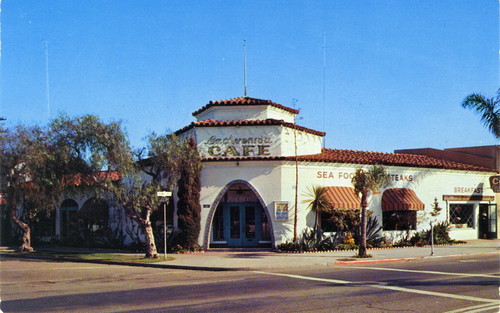 La Avenida Cafe-Motel 1300 block of Orange Avenue, Coronado, c. 1960 (postcard)