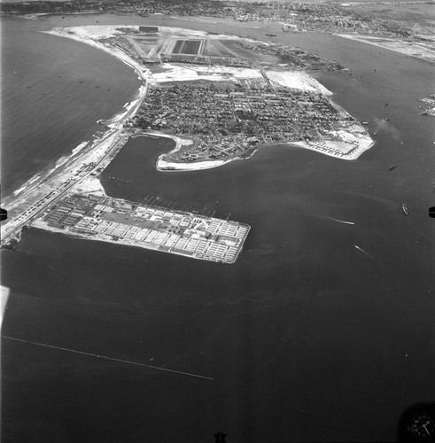 Aerial views of the Naval Amphibious Base, Coronado, c. 1944 / Negatives