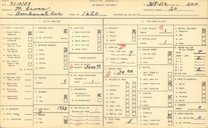 WPA household census for 1620 AMHERST AVE, Los Angeles