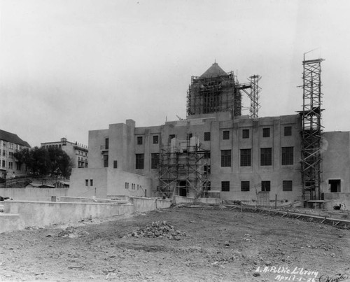 LAPL Central Library construction, view 86