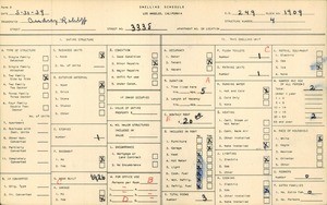 WPA household census for 3338 SEYMOUR ST, Los Angeles